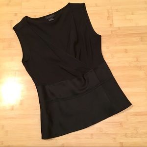 Silk tuxedo style top